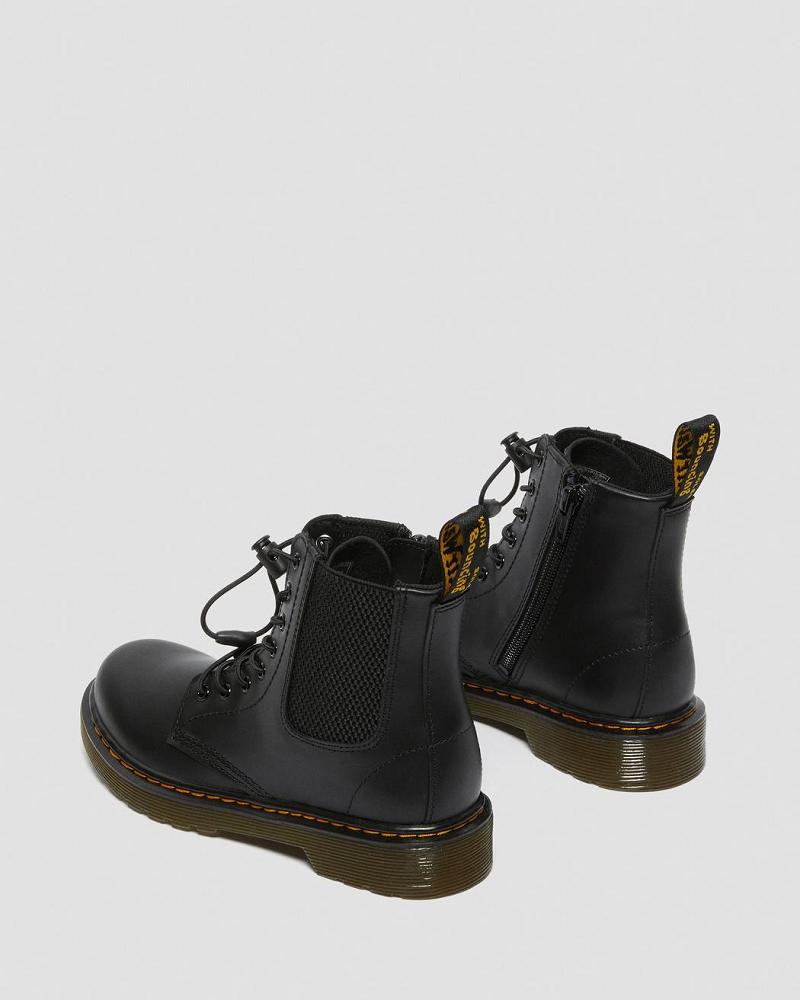 Dr Martens Junior 1460 Harper Leren Vrijetijdslaarzen Kinderen Zwart | NL 161ILH